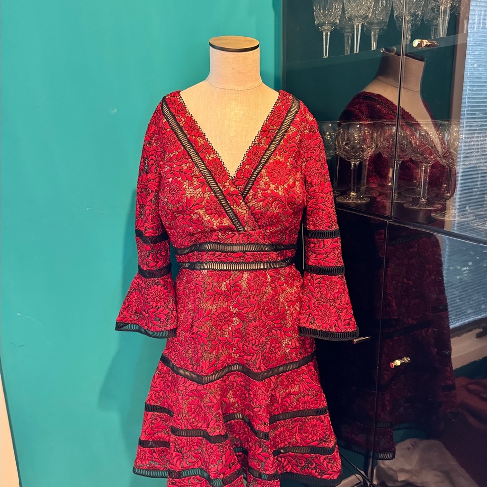 By Shani size 6 NWT Elegant Red Lace Dress